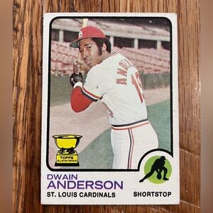 Dwain Anderson, St. Louis Cardinals #241. 1973 Topps